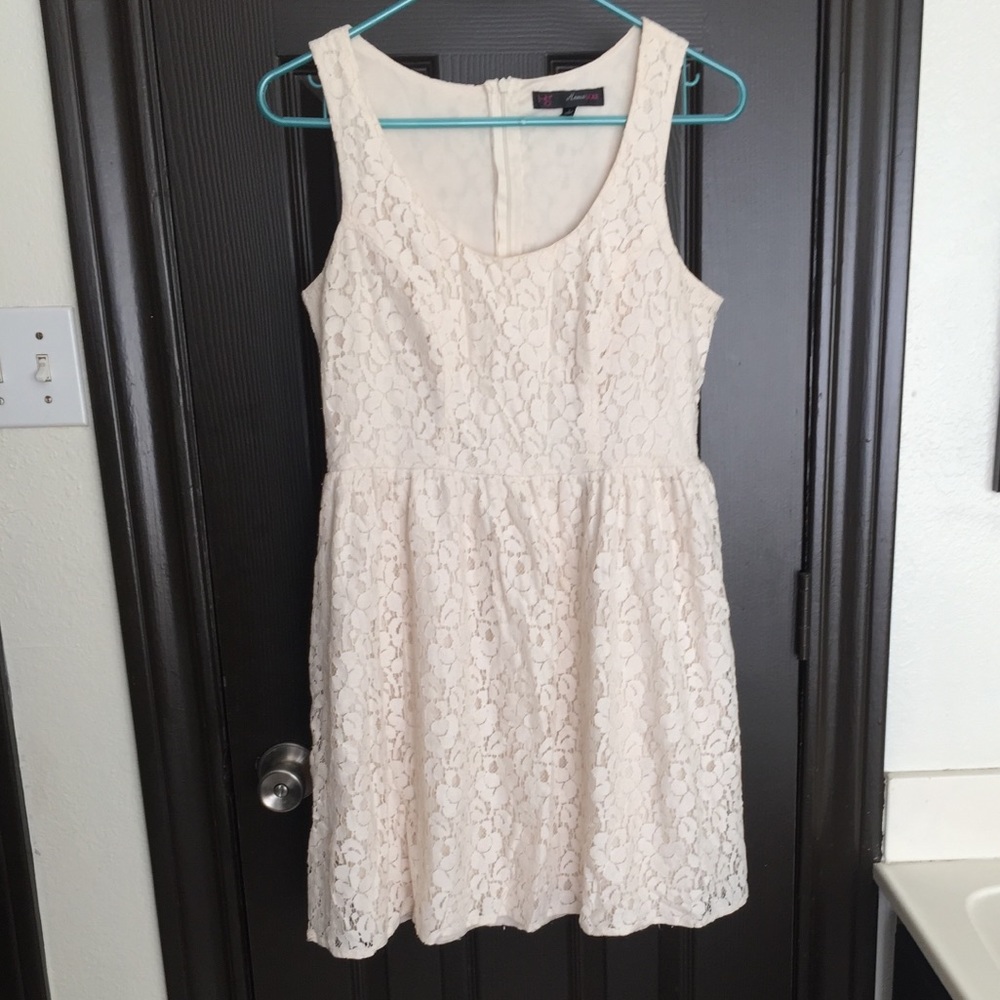 Lace ivory dress